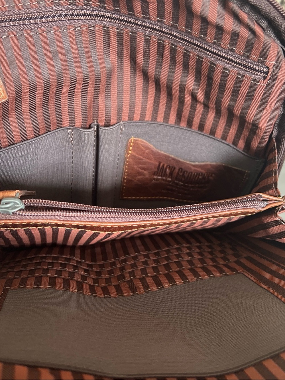 Jack Georges Small Convertible Backpack /Crossbody Leather - Picture 13 of 15